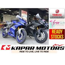 The 2020 yamaha r15 v3 has been updated in the malaysian markets with three new colour variants as well as unique graphic detailing. Yamaha R15 New Otr 2020 Motorcycle Motorbike Motor Moto 155 Shopee Malaysia