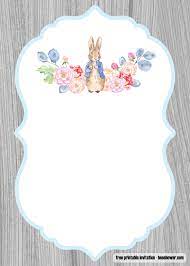 Open any of the printable files above by clicking the image or the link below the image. Free Peter Rabbit Baby Shower Invitations Templates Free Printable Baby Shower Invitations Templates