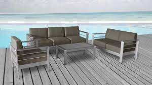 salon de jardin aluminium bross moss mobilier moss terrasse maison moderne plans de meubles