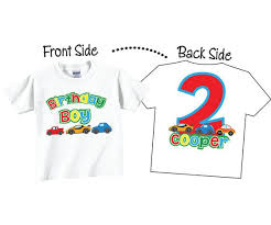 2nd Birthday Boy Shirt Ideas 2nd Birthday Shirts Or Any Birthday For Boys With Transportation And Cars Tees Birthday Shirts 2nd Birthday Shirt 2nd Birthday