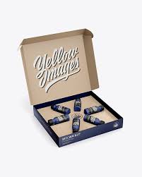 Box W Essential Oils Mockup Half Side View High Angle Shot In Box Mockups On Yellow Images Object Mockups In 2020 Mockup Free Psd Free Psd Mockups Templates Mockup Free Download