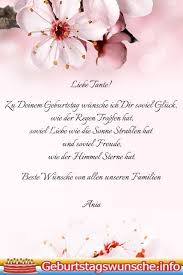Geburtstagsspruche Fur Die Tante Geburtstag Wunsche Geburtstagswunsche Geburtstagsspruche