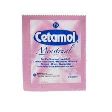 Cetamol is a medicine available in a number of countries worldwide. Cetamol Menstrual Capsules 2 Caplets M C Drugstore