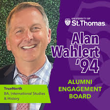 Meet Alumni Engagement Board member Alan Wahlert '94! Alan has been a key  partner in the Chicago area, instrumental in consulting