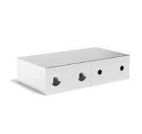 40mm x 20mm x 2mm x (3mm Double Hole) Neodymium Block Countersunk Magnet  N42 (4.16KG Pull)