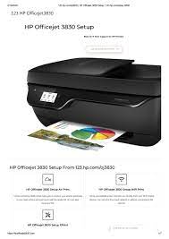 You can also download your hp officejet 3830 printer driver from hp and install it on your own. 123 Hp Com Oj3830 Hp Officejet 3830 Setup 123 Hp Com Setup By Priyamalathi231995 Issuu