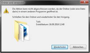 Der vorgang konnte nicht ausgeführt werden, weil das dateiformatmodul die datei nicht interpretieren kann. Ordner Lasst Sich Nicht Loschen So Geht S Trotzdem