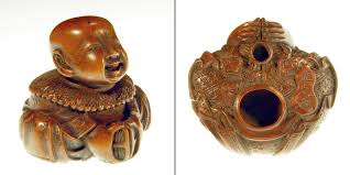 A netsuke is a small sculptural object which has gradually developed in japan over a period of more than three hundred years. Netsuke Clothing Accessory Britannica
