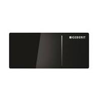 Geberit 115.630.SJ.1 Type 70 Remote Flush Actuation For Dual Flush For Sigma Concealed Cistern 12 Cm in Black Glass