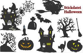 Halloween silhouette png collections download alot of images for halloween silhouette download free with high quality for designers. Halloween Silhouette Stickdatei