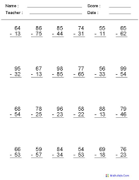 35¢ + 17¢ = 52¢ question 1. 1st Grade Math A Dish On And Subtract 2 Digit Halloween Math Worksheets 5th Grade Math Worksheets Cachanoff