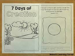 Your kids will increase their vocabulary by learning about different anima. 7 Days Of Creation Coloring Pages Mamas Learning Corner