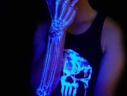 The gold fish glowing in the dark tattoos features a cute fish that is easily visible in the regular light as well as black light. How Long Do Glow In The Dark Tattoos Last Uv Blacklight Body Art