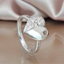 A Piece Of My Heart Is In Heaven Angel Ring Star Jewelry Angel Jewelry Angel Ring
