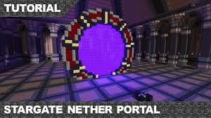 If you want a different shape (like a circle), you must use multiple rectangular portals to make the shape. Minecraft Stargate Nether Portal Tutorial Download Youtube