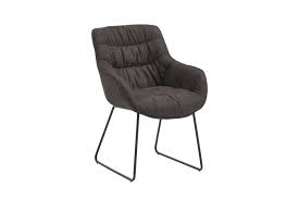 Lifestyle4living stuhl microfaser anthrazit schwingstuhle mit armlehnen 2er set hochwertige polsterung fur einen bequemen sitz gestell aus edelstahl. Niehoff Stuhl Fluffy Microfaser In Graphit Schwarz Mobel Letz Ihr Online Shop