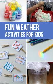 These fun weather ideas would be great for kindergarten and find over 20 ideas for planning a preschool weather theme below. Fun Weather Activities For Kids