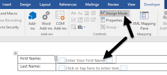 How To Create Fillable Forms In Word