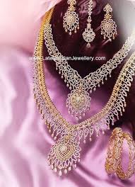 Grt Diamond Wedding Jewellery Diamond Wedding Jewelry Bridal Diamond Jewellery American Diamond Jewellery