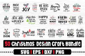 Download 50 Designs Christmas Craft Bundle Graphic By Svg In Design Creative Fabrica PSD Mockup Templates