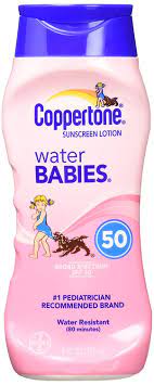 Amazon Com Coppertone Waterbabies Sunscreen Lotion Spf 50 8 Oz Health Personal Care
