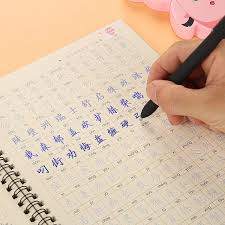 3d Reusable Groove Calligraphy Copybook Erasable Pen Learn Chinese Characters Adultskids Children Chines Learn Chinese Chinese Language Writing Chinese Writing
