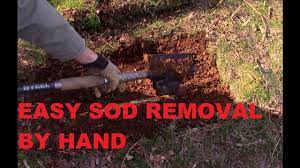 Use the soil from the first ditch to completely cover it. Illustrated Guide How To Remove Grass Clear Sod For A Garden By Hand Growit Buildit