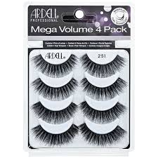 These gorgeous spiky 389 lashes are perfect for a glam look! Ardell Mega Volume 251 Lashes 4 Pack