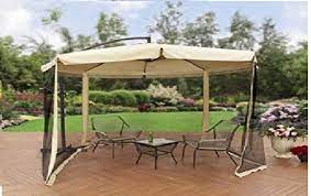 Find the best prices for patio umbrellas at shop better homes & gardens. Better Homes And Gardens 11 Offset Umbrella With Detachable Net Tan Buy Online In Botswana At Botswana Desertcart Com Productid 63797307