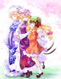 touhou yakumo yukari 90 東方 橙 イラスト 東方プロジェクト