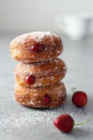 Homemade Jelly Doughnuts With Strawberry Jam Sufganiyot My Three Seasons