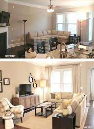 Before And After 26 Budget Friendly Living Room Makeovers To Inspire You Living Room Furniture Arrangement Living Room Renovation Small Living Room Furniture