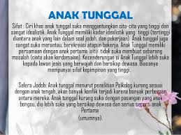 Walau terdengar banyak, angka ini hanya meliputi 3. Karakter Diri Mengikut Susunan Keluarga