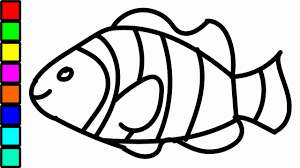 Clown Fish Coloring Page Inspirational Clown Fish Colouring Videos For Kids Coloring Page Fish Coloring Page Happy Birthday Coloring Pages Shape Coloring Pages