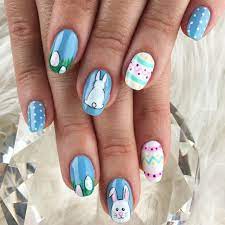 Celebrate spring and easter with these super cute easter nail art designs. Easter Nail Art Ideas Popsugar Beauty