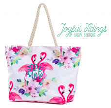 Find a bag that perfectly matches her style & personality at personalizationmall.com. Personalized Beach Tote Bags Joyful Tidings Bridal Boutique