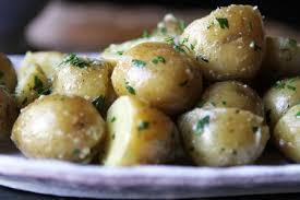 Boiled Potatoes With Yukon Gold Potatoes Garlic Bay Leaf Kosher Salt Butter Chopp Boiled Potatoes Recipe Potato Recipes Side Dishes Healthy Potato Recipes