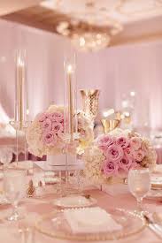 Blush Pink Wedding Decor With Rose Gold Accents Oh So Elegant Blush Wedding Centerpieces Pink Wedding Decorations Pink And Gold Wedding