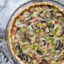 Bacon Mushroom Make Ahead Quiche Dairy Free Recipe Vegetable Quiche Recipes Quiche Recipes Bacon Stuffed Mushrooms
