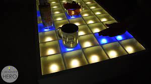 This unique led coffee table can create beautiful atmosphere and will be a real focal point in my living room. Make An Interactive Coffee Table With Arduino And Leds Arduino Blog