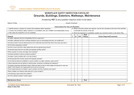 What is an example of an office inspection checklist? Workplace Safety Inspection Checklist