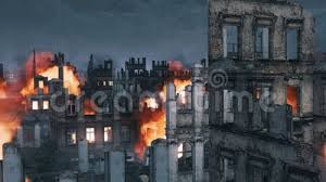 City background background pictures burning city city drawing episode backgrounds sci fi environment city tattoo battle ground robot concept art. Destroyed After War Burning City Ruins At Night 4k Stock Video Video Of Destroy House 156978725