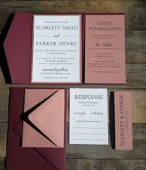 Marsala And Dusty Rose Wedding Invitation Suite Burgundy And Pink Wedding Invitation Pocketf Rose Wedding Invitations Dusty Rose Wedding Groomsmen Invitation