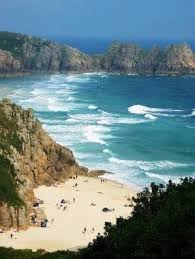 Holywell bay is our favourite sandy cornish beach love the dunes river cave island surf it's absolutely perfect 😊 ou. Porthcurno Beach Cornwall Holidays In England Cornwall Beaches Cornwall England
