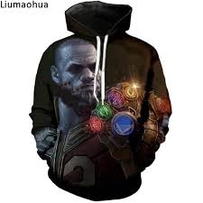 New Lebron King Dunk Emperor James Thanos 3d Print Winter Men S Hoodie Sweatshirt Unisex Fashion Premium Top Hoodies Mens Sweatshirts Hoodie King Lebron