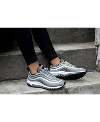 Women S Nike Air Max 97 Ultra 17 Metallic Silver Varsity Red Black White Trainer Nike Air Max Nike Air Max 97 Nike Air Max Sale