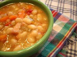Navy Bean And Ham Soup Slow Cooker Ham Soup Ham And Bean Soup Winter Soups