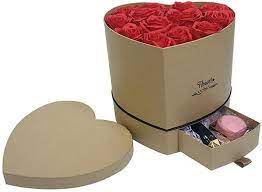 Decode your loved ones alphabet with roses and express your thoughts of feelings with heart shape rose flower box. Amazon Com Jdcmyk Heart Shape Include Drawer Flowrist Packing Flowers Gift Box Weddiing Party Decoration Box Party Favous Gift Paper Box Packing Kraft Home Kitchen