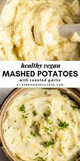 Healthy Vegan Mashed Potatoes Recipe Running On Real Food Recipe Vegan Mashed Potatoes Recipes Mashed Potatoes