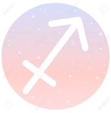 Sagittarius Zodiac Signs Circle Icon On Pink And Blue Gradient Zodiac Sagittarius Zodiac Signs Sagittarius
